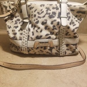 Guess animal print purse